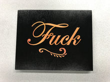 Hand-Painted "Fuck" Wall Art