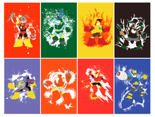 Robot Masters of Mega Man 2 Poster Set