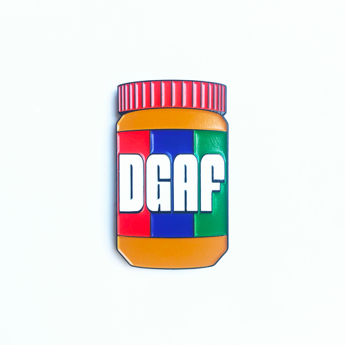 Peanut Butter DGAF Enamel Pin